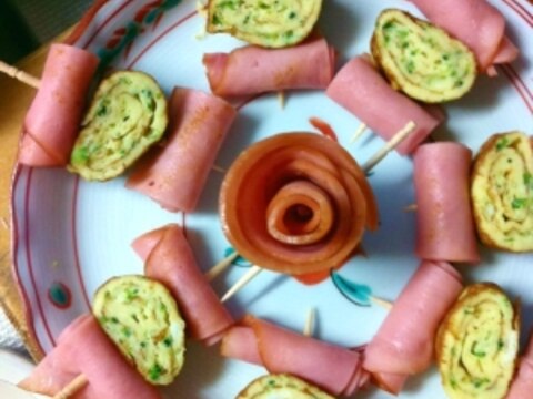 お弁当や、小さい子の朝食に☆ハムたま串☆